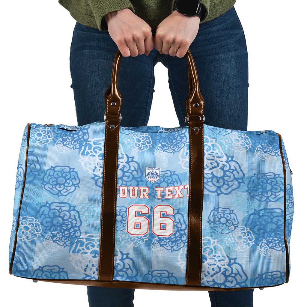Custom World Football 2026 England Travel Bag Three Lions and Tudor Rose Pattern
