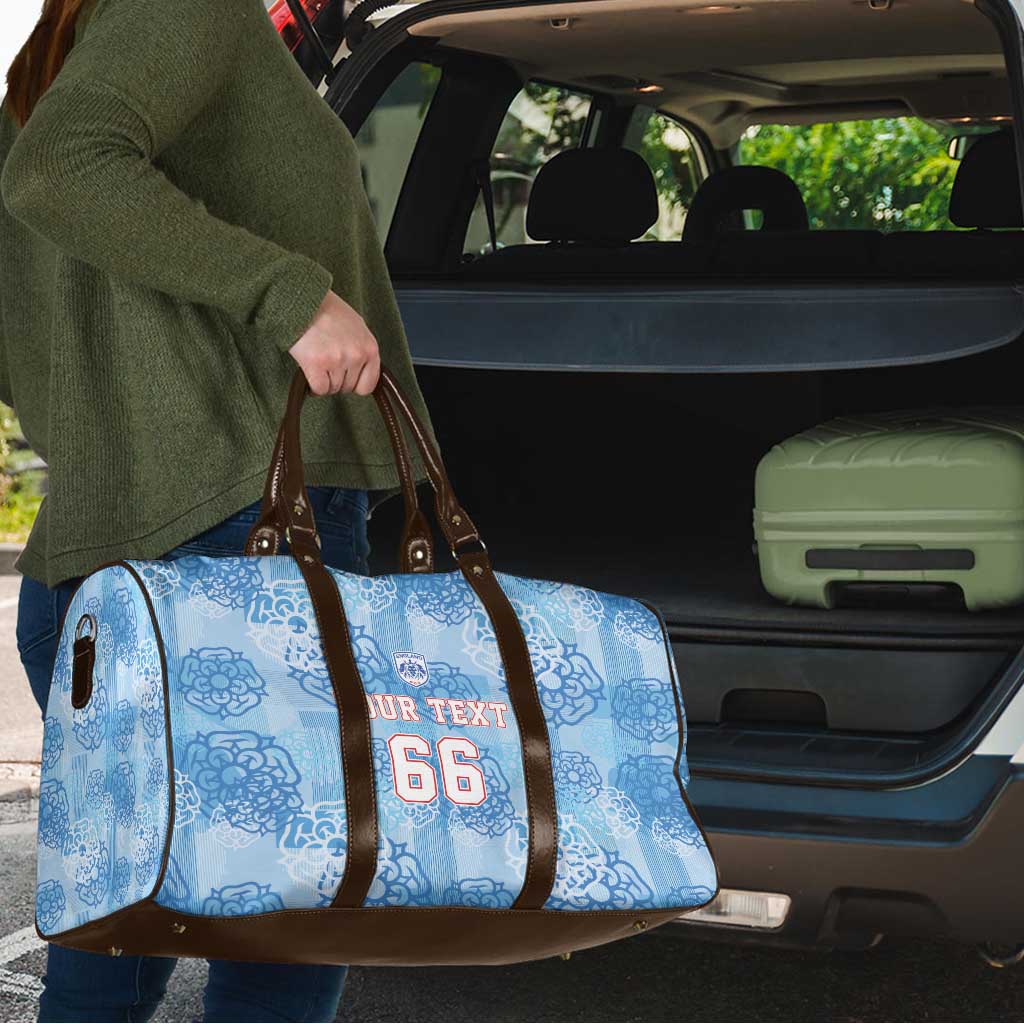 Custom World Football 2026 England Travel Bag Three Lions and Tudor Rose Pattern