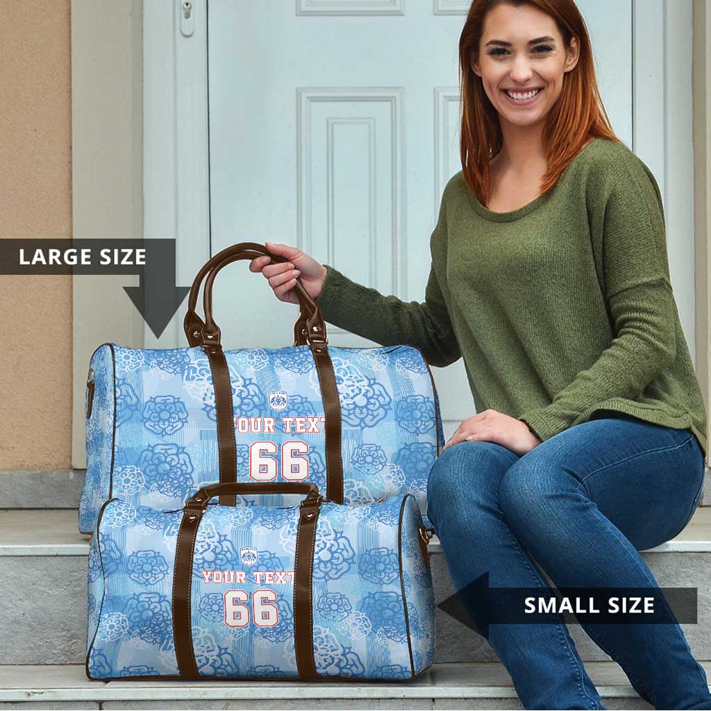 Custom World Football 2026 England Travel Bag Three Lions and Tudor Rose Pattern
