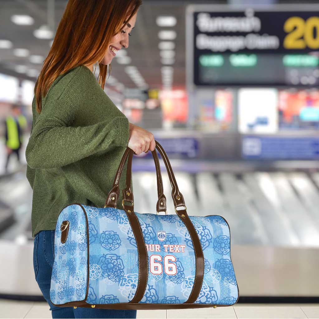 Custom World Football 2026 England Travel Bag Three Lions and Tudor Rose Pattern