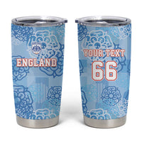 Custom World Football 2026 England Tumbler Cup Three Lions and Tudor Rose Pattern