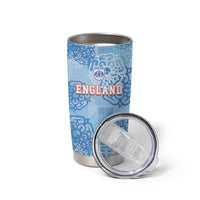 Custom World Football 2026 England Tumbler Cup Three Lions and Tudor Rose Pattern