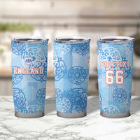 Custom World Football 2026 England Tumbler Cup Three Lions and Tudor Rose Pattern