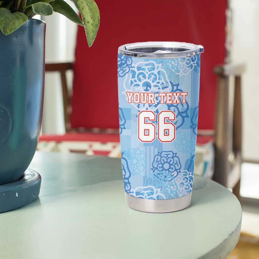 Custom World Football 2026 England Tumbler Cup Three Lions and Tudor Rose Pattern