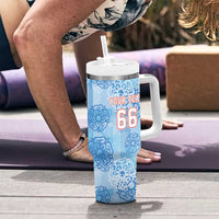 Custom World Football 2026 England Tumbler With Handle Three Lions and Tudor Rose Pattern