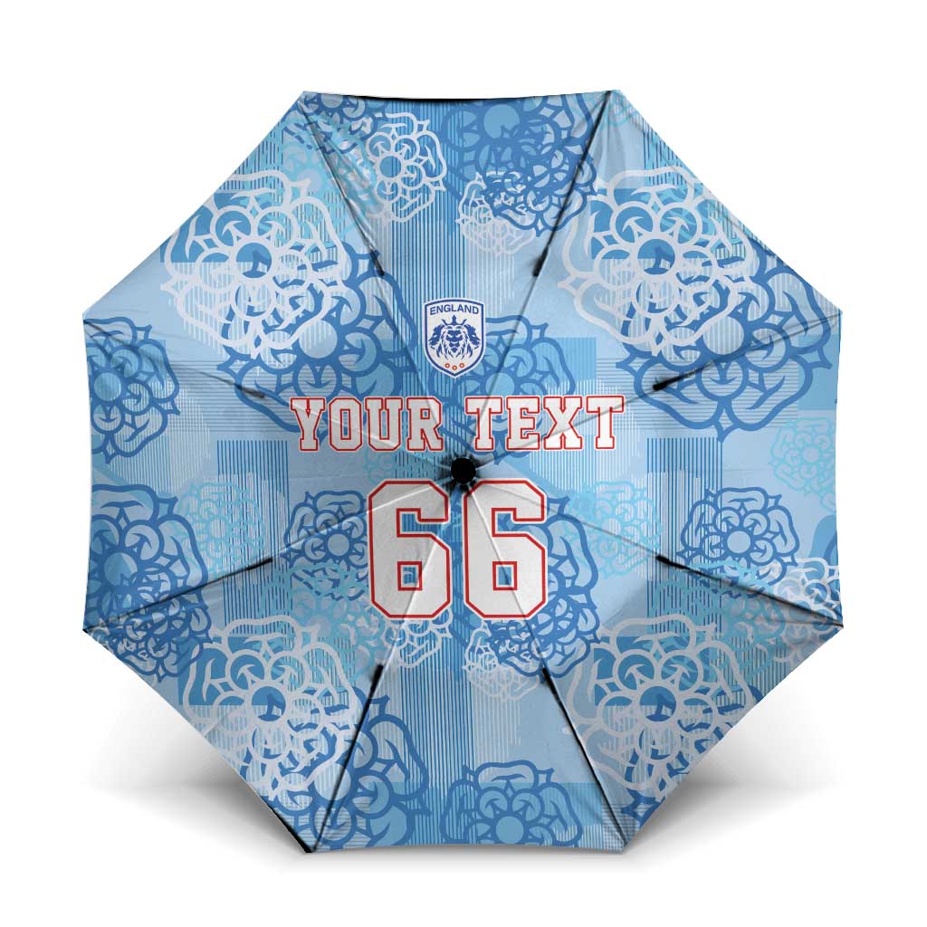 Custom World Football 2026 England Umbrella Three Lions and Tudor Rose Pattern