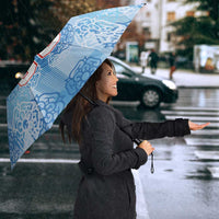 Custom World Football 2026 England Umbrella Three Lions and Tudor Rose Pattern
