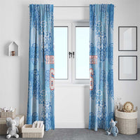 Custom World Football 2026 England Window Curtain Three Lions and Tudor Rose Pattern