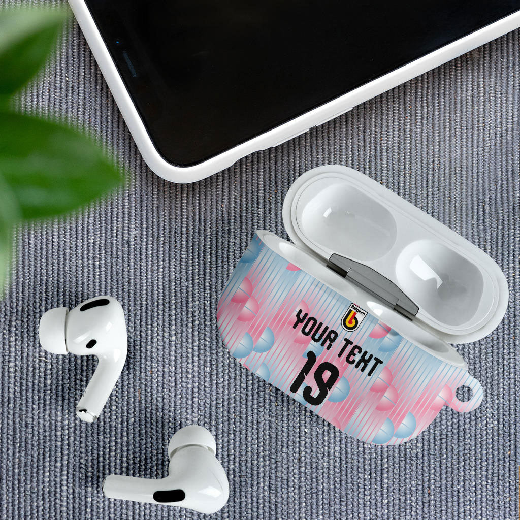 Custom World Football 2026 Belgium AirPods Case Belgian The Red Devils Champions
