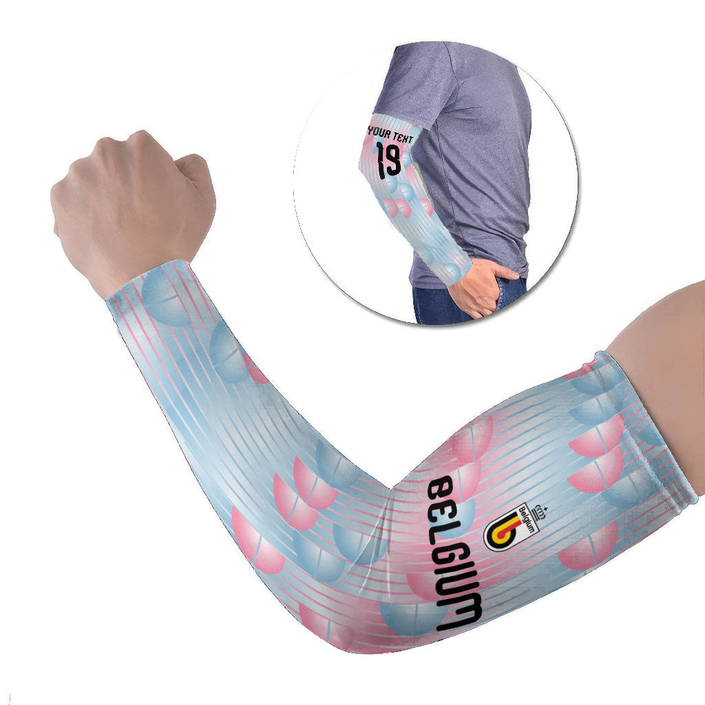 Custom World Football 2026 Belgium Arm Sleeves Belgian The Red Devils Champions