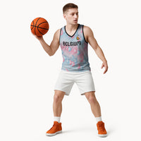 Custom World Football 2026 Belgium Basketball Jersey Belgian The Red Devils Champions