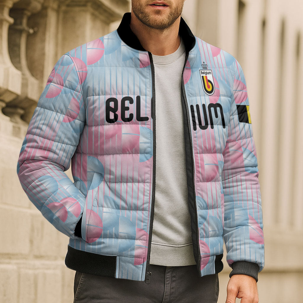 Custom World Football 2026 Belgium Bomber Puffer Jacket Belgian The Red Devils Champions