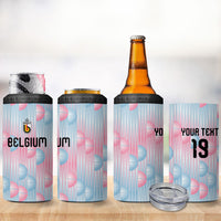 Custom World Football 2026 Belgium 4 in 1 Can Cooler Tumbler Belgian The Red Devils Champions