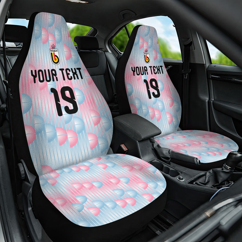 Custom World Football 2026 Belgium Car Seat Cover Belgian The Red Devils Champions