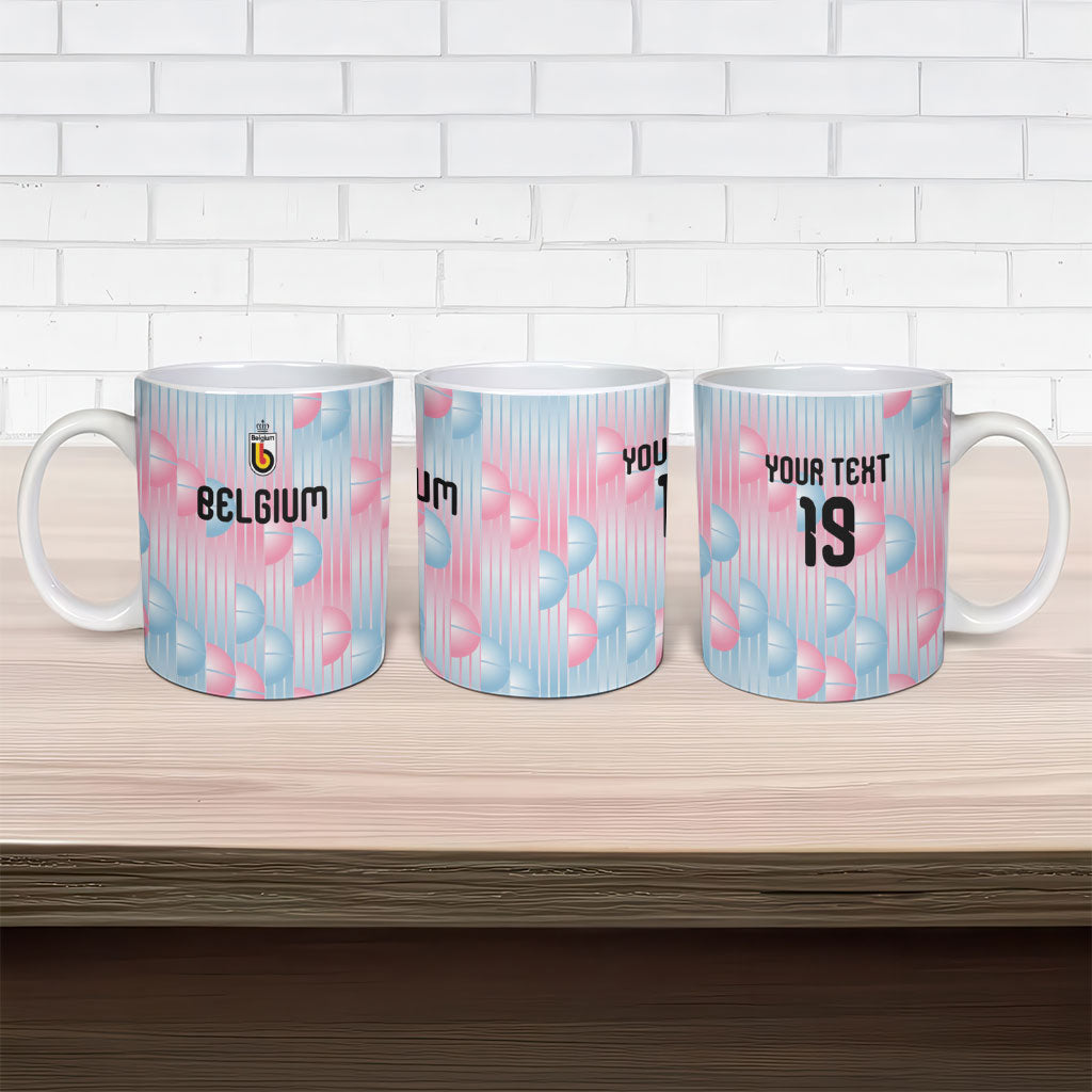 Custom World Football 2026 Belgium Ceramic Mug Belgian The Red Devils Champions