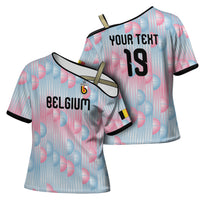 Custom World Football 2026 Belgium Cross Shoulder Shirt Belgian The Red Devils Champions