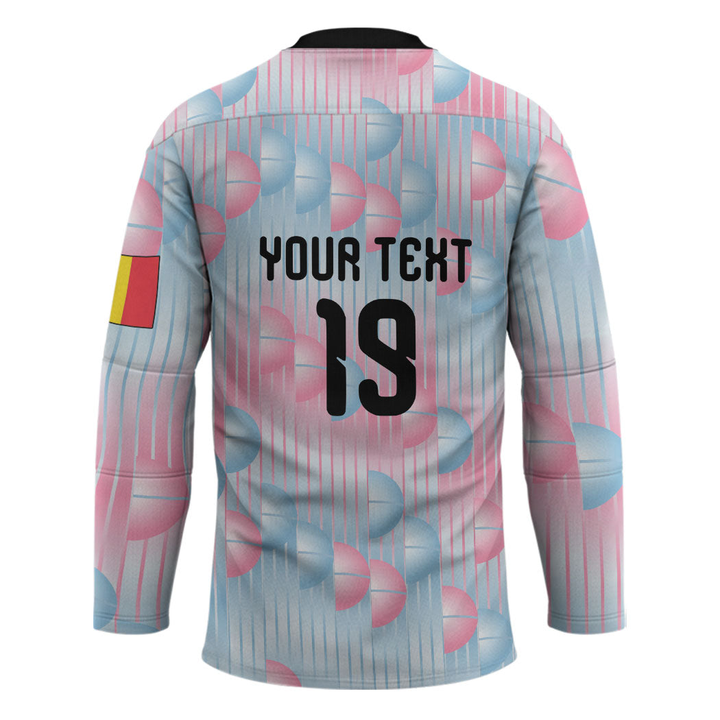 Custom World Football 2026 Belgium Hockey Jersey Belgian The Red Devils Champions