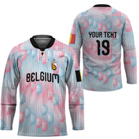Custom World Football 2026 Belgium Hockey Jersey Belgian The Red Devils Champions