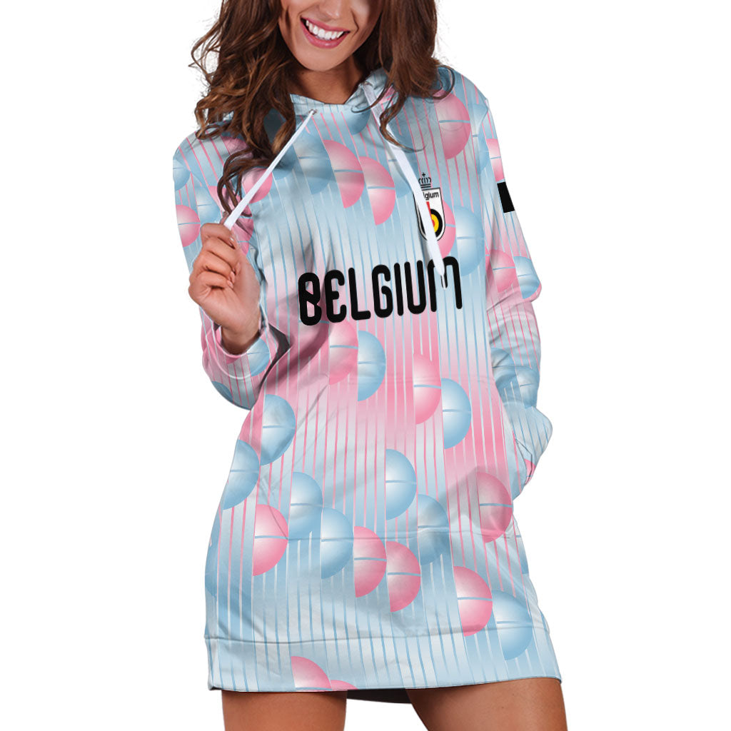 Custom World Football 2026 Belgium Hoodie Dress Belgian The Red Devils Champions