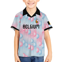 Custom World Football 2026 Belgium Kid Hawaiian Shirt Belgian The Red Devils Champions