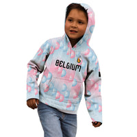Custom World Football 2026 Belgium Kid Hoodie Belgian The Red Devils Champions