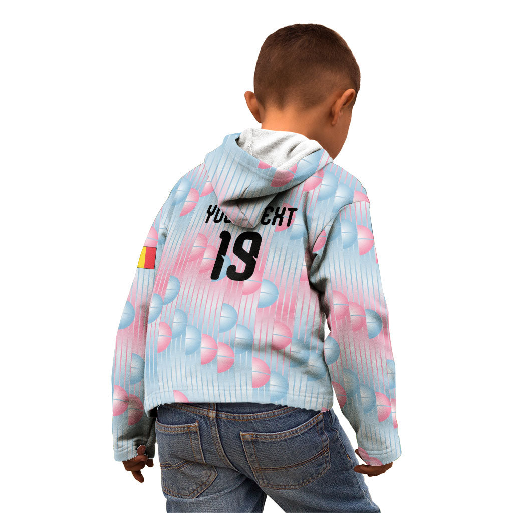 Custom World Football 2026 Belgium Kid Hoodie Belgian The Red Devils Champions