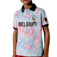 Custom World Football 2026 Belgium Kid Polo Shirt Belgian The Red Devils Champions