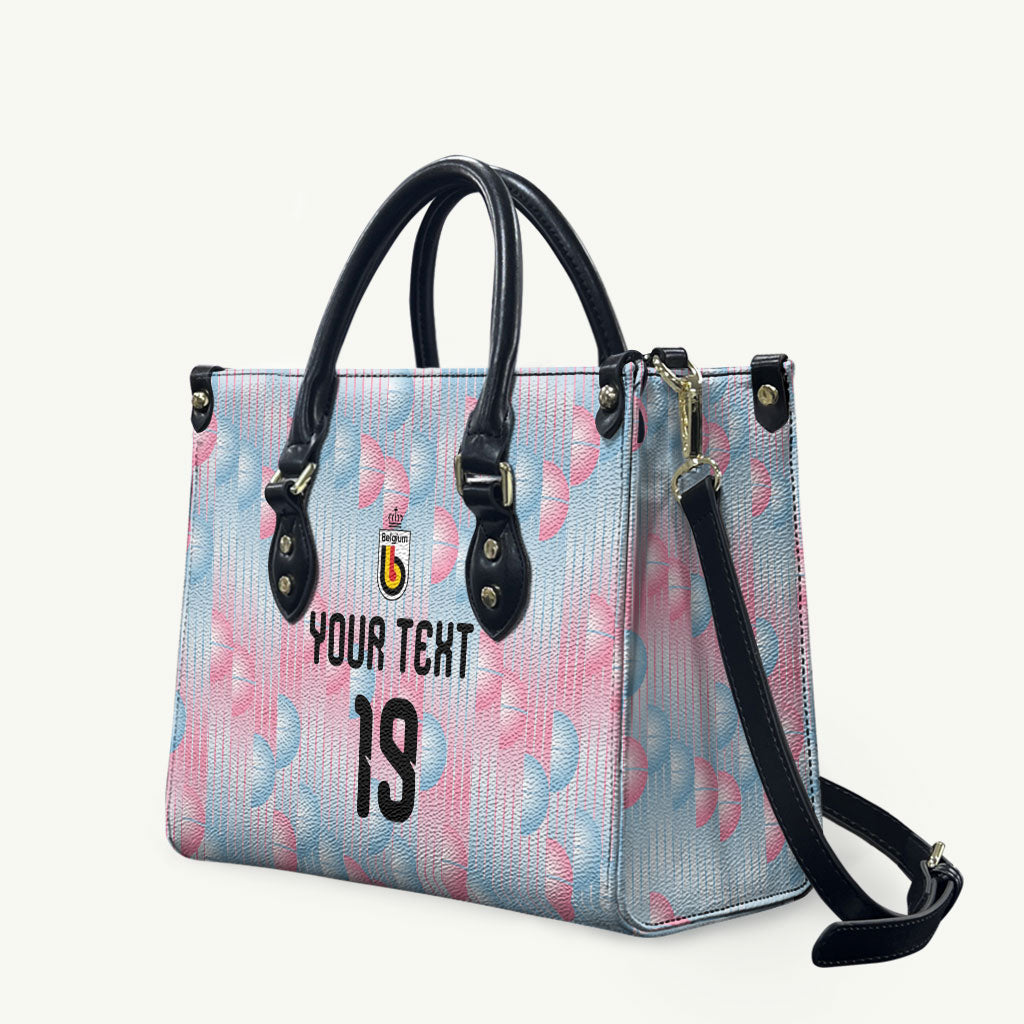 Custom World Football 2026 Belgium Leather Bag Belgian The Red Devils Champions