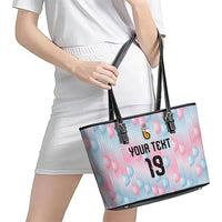 Custom World Football 2026 Belgium Leather Tote Bag Belgian The Red Devils Champions