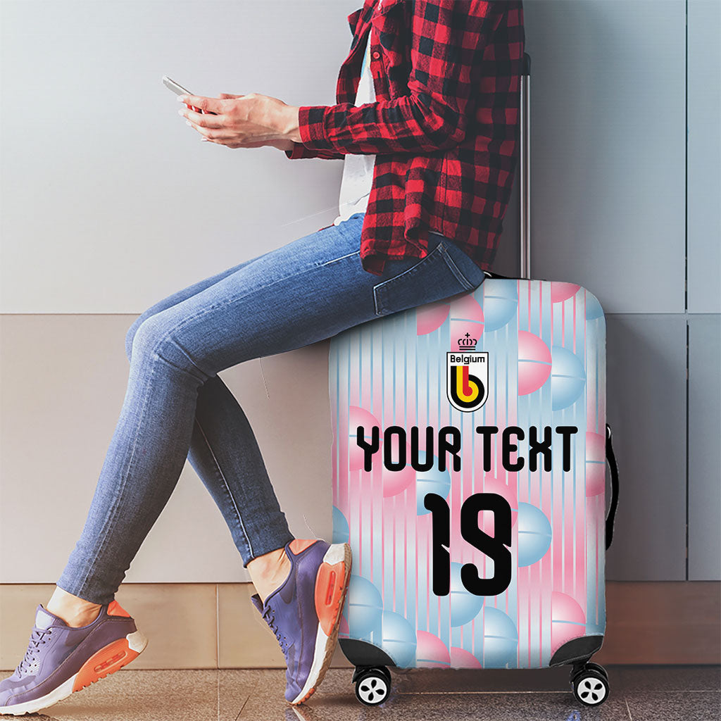 Custom World Football 2026 Belgium Luggage Cover Belgian The Red Devils Champions