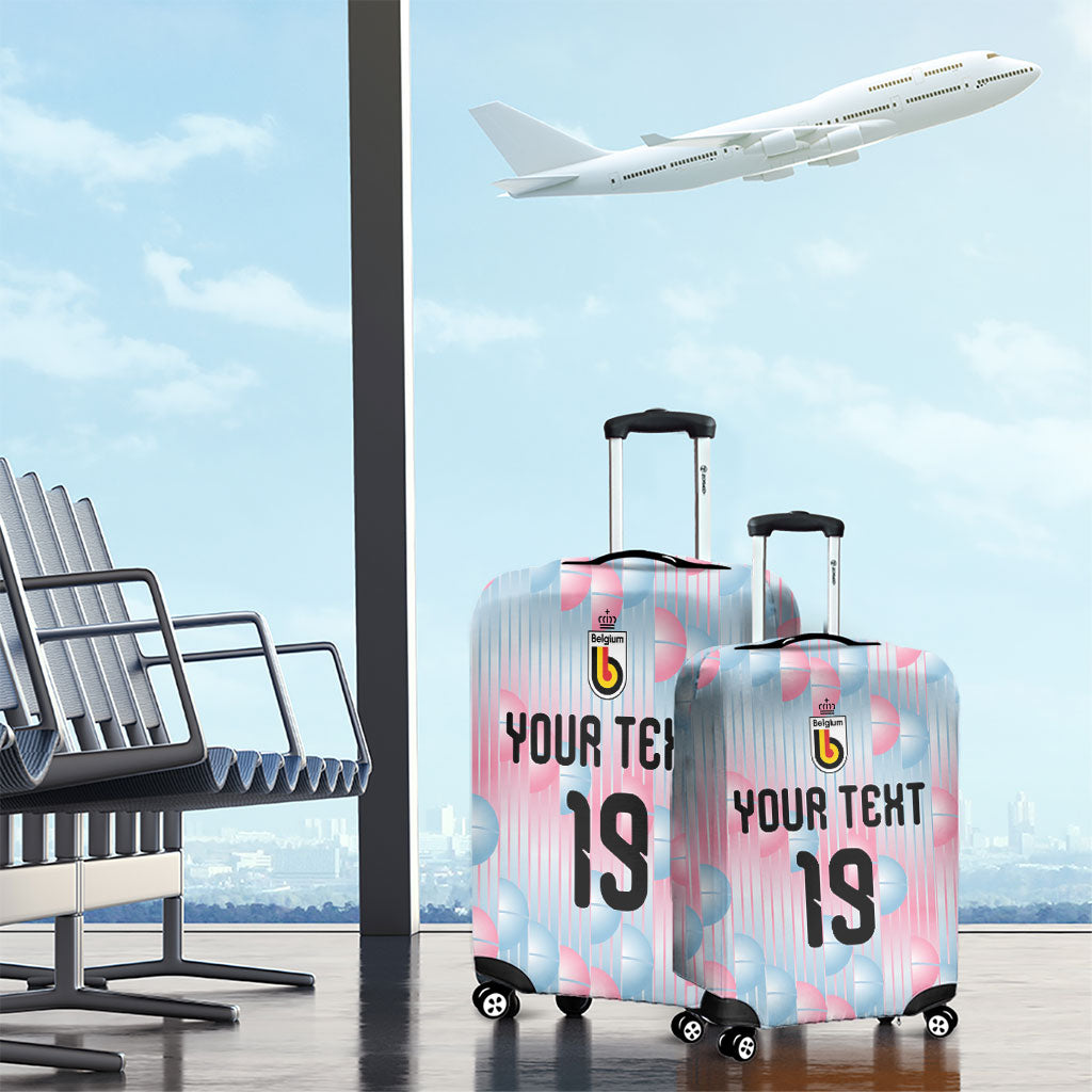 Custom World Football 2026 Belgium Luggage Cover Belgian The Red Devils Champions