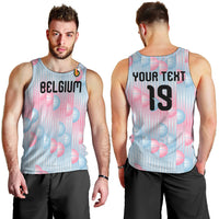 Custom World Football 2026 Belgium Men Tank Top Belgian The Red Devils Champions