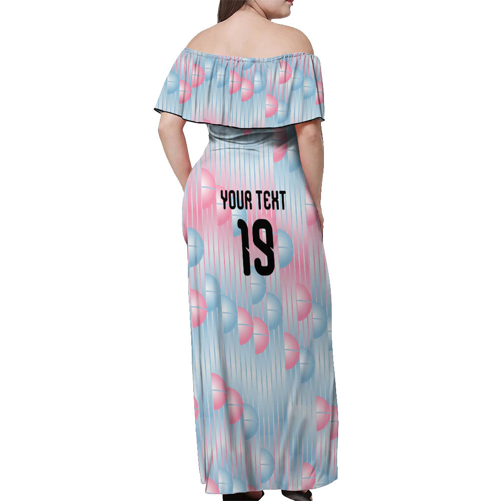 Custom World Football 2026 Belgium Off Shoulder Maxi Dress Belgian The Red Devils Champions