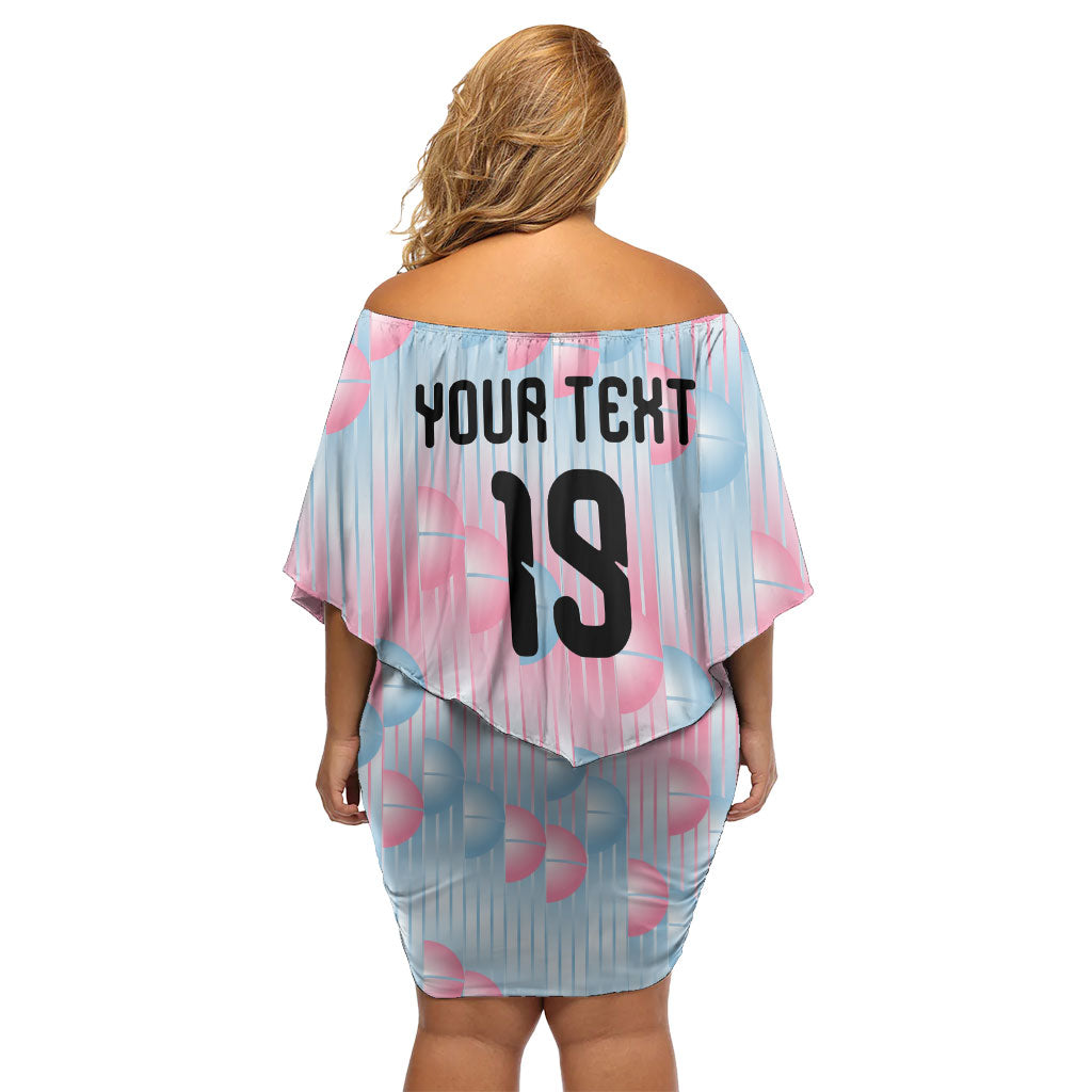 Custom World Football 2026 Belgium Off Shoulder Short Dress Belgian The Red Devils Champions
