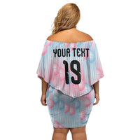 Custom World Football 2026 Belgium Off Shoulder Short Dress Belgian The Red Devils Champions