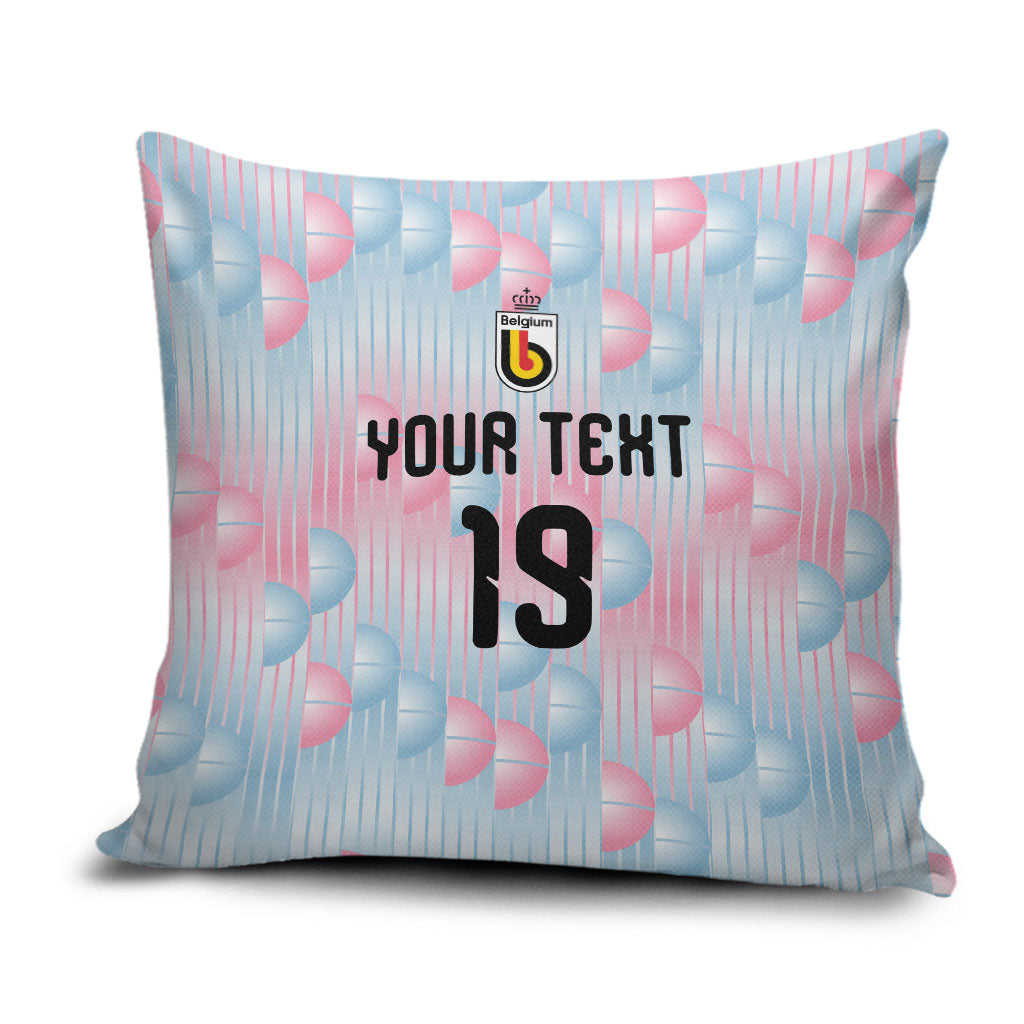 Custom World Football 2026 Belgium Pillow Cover Belgian The Red Devils Champions