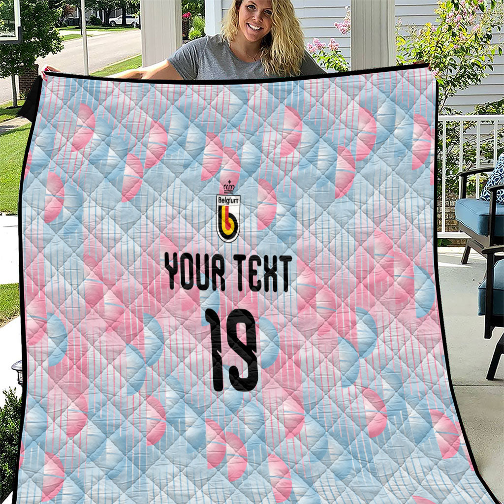 Custom World Football 2026 Belgium Quilt Belgian The Red Devils Champions