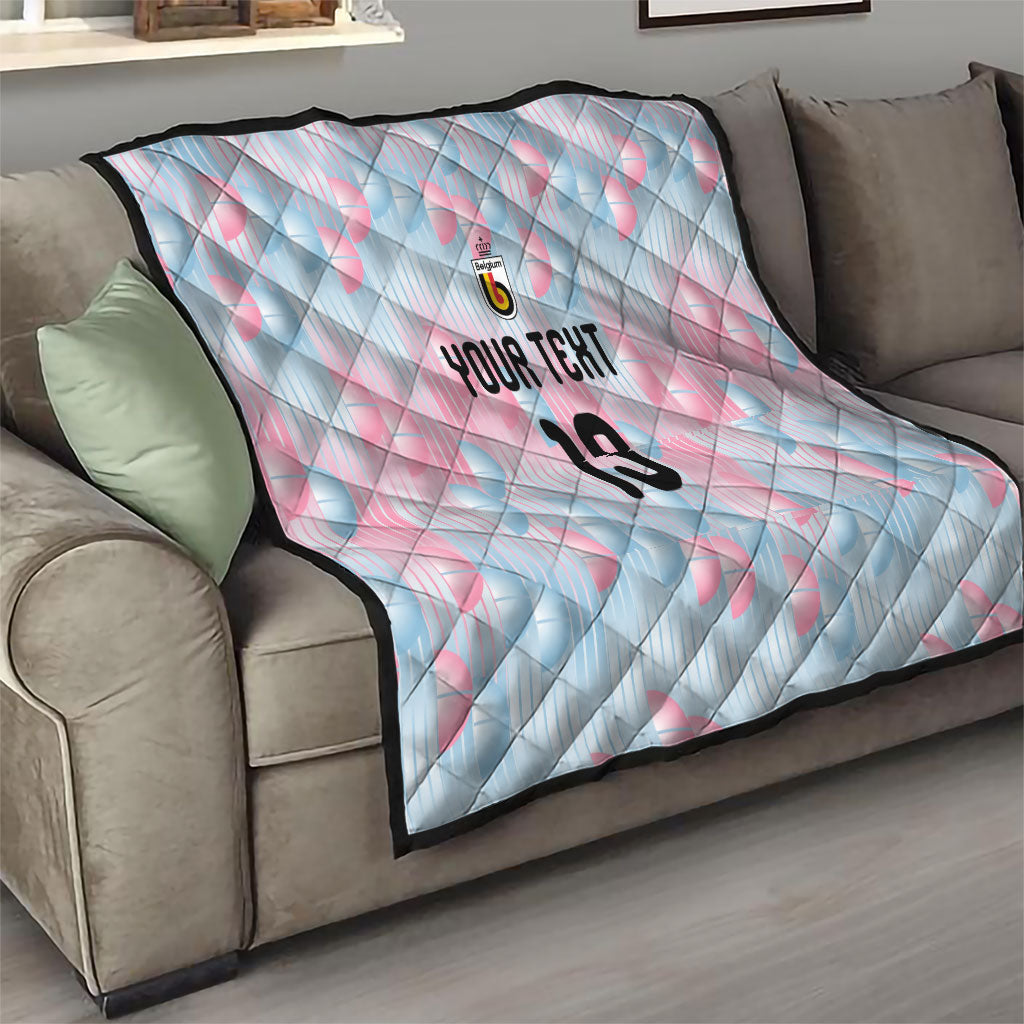 Custom World Football 2026 Belgium Quilt Belgian The Red Devils Champions