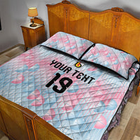 Custom World Football 2026 Belgium Quilt Bed Set Belgian The Red Devils Champions