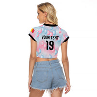 Custom World Football 2026 Belgium Raglan Cropped T Shirt Belgian The Red Devils Champions