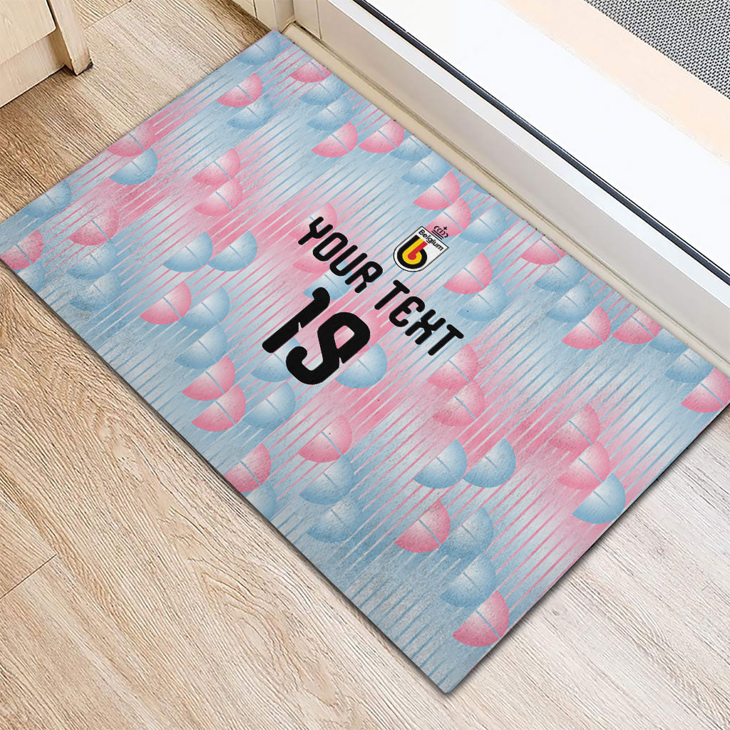 Custom World Football 2026 Belgium Rubber Doormat Belgian The Red Devils Champions