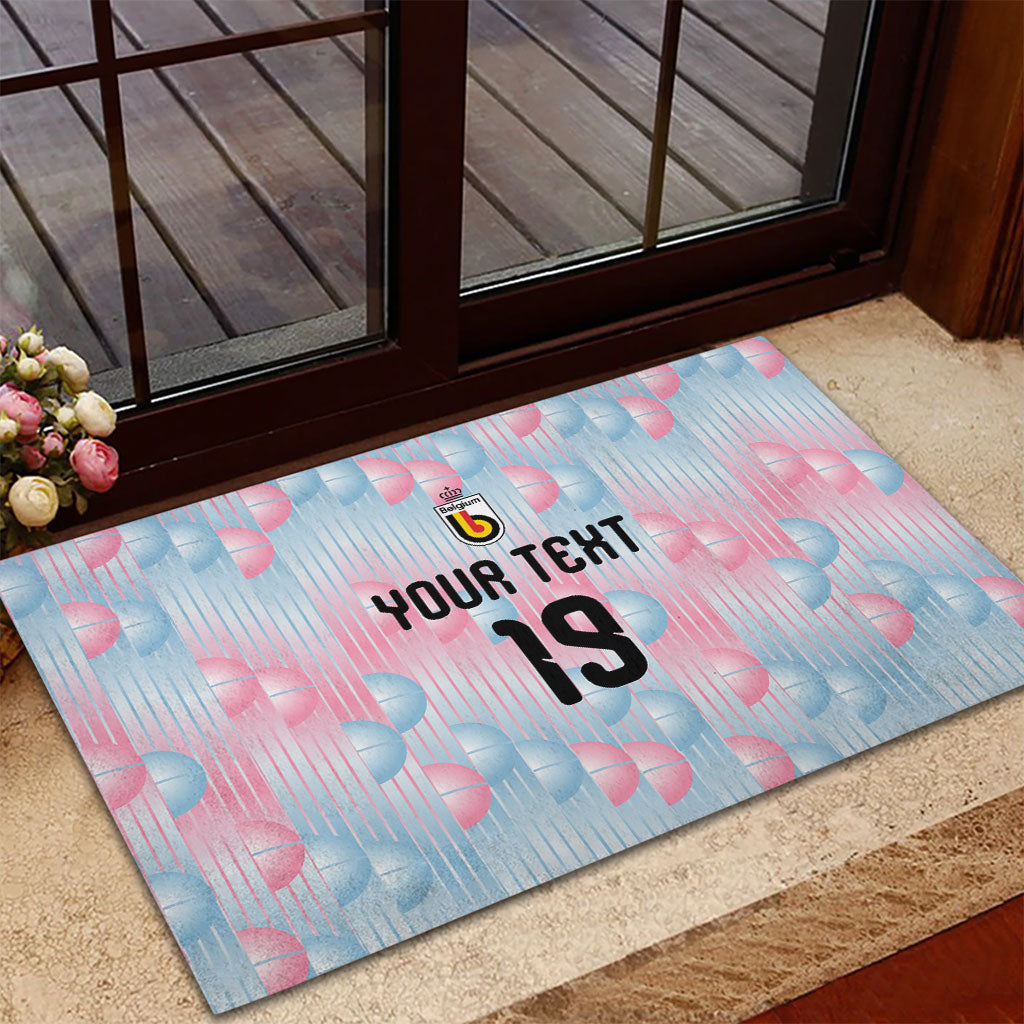 Custom World Football 2026 Belgium Rubber Doormat Belgian The Red Devils Champions