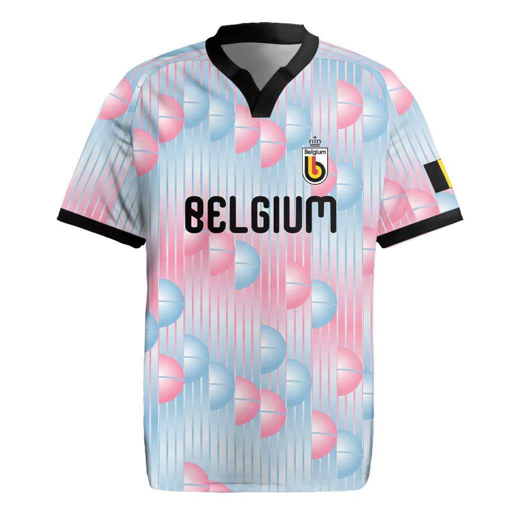 Custom World Football 2026 Belgium Rugby Jersey Belgian The Red Devils Champions