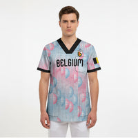 Custom World Football 2026 Belgium Scrub Top Belgian The Red Devils Champions