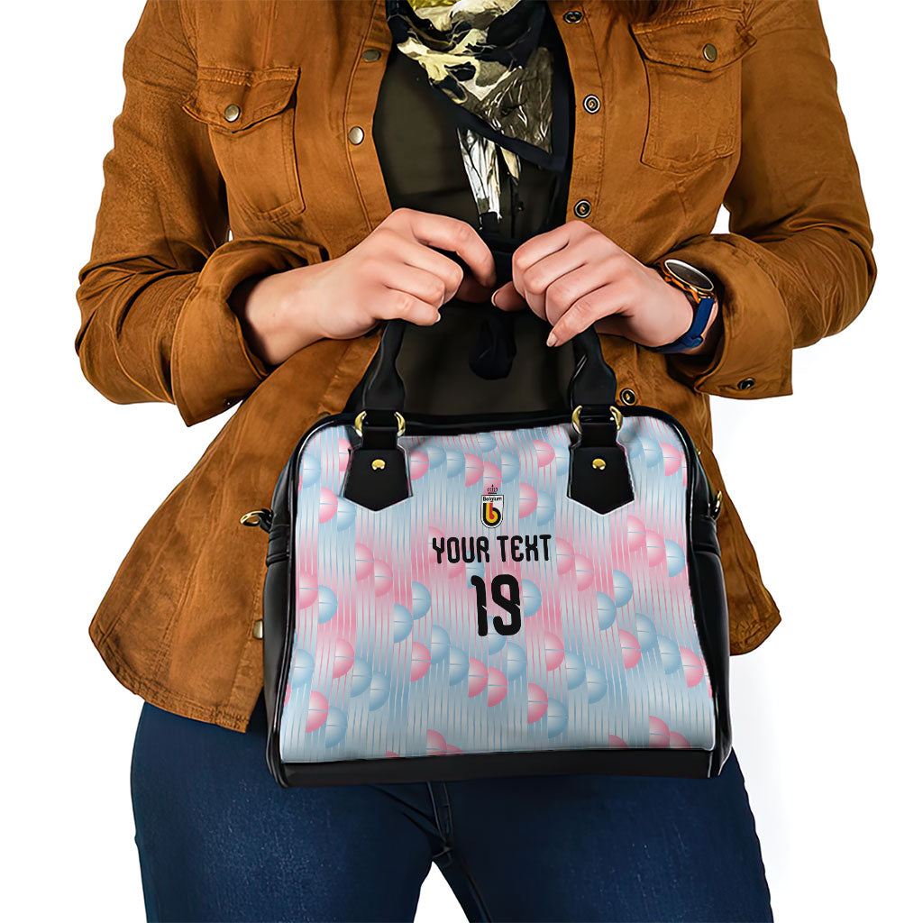 Custom World Football 2026 Belgium Shoulder Handbag Belgian The Red Devils Champions