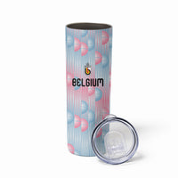 Custom World Football 2026 Belgium Skinny Tumbler Belgian The Red Devils Champions