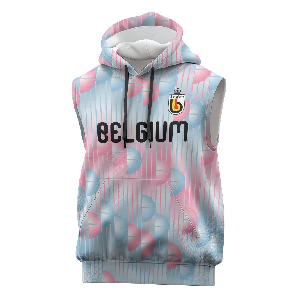 Custom World Football 2026 Belgium Sleeveless Hoodie Belgian The Red Devils Champions