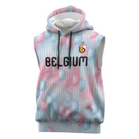 Custom World Football 2026 Belgium Sleeveless Hoodie Belgian The Red Devils Champions