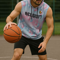 Custom World Football 2026 Belgium Sleeveless Hoodie Belgian The Red Devils Champions