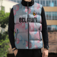 Custom World Football 2026 Belgium Sleeveless Puffer Jacket Belgian The Red Devils Champions
